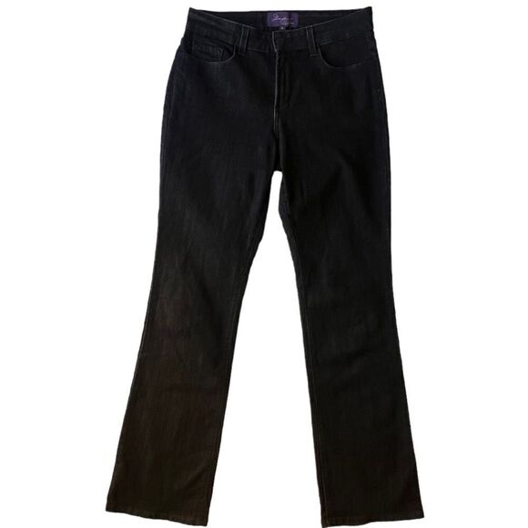 NYDJ Women’s Black Bootcut Lift tuck Technology Jeans sz 8 - Picture 2 of 13